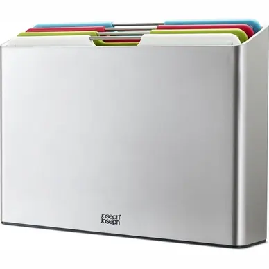 Joseph Joseph Folio Snijplankset - Set van 4 - Zilver / Multicolor